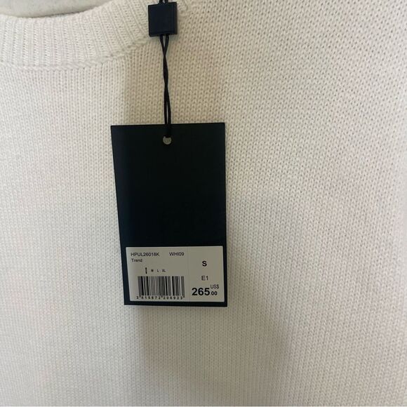 $265 The Kooples Twotone Knit Sweater in White NWT - Picture 10 of 10